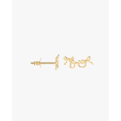 Anna + Nina Single Grand Entrance Stud Gold Plated