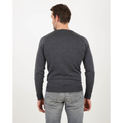 John Smedley Sweater v-neck anthra
