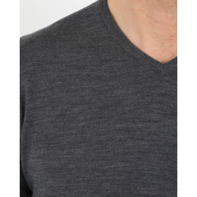 John Smedley Sweater v-neck anthra