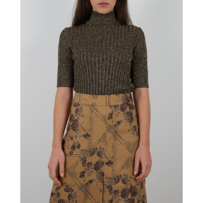 Ganni Glitter top turtleneck