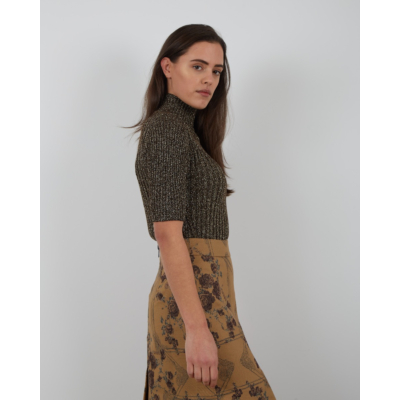 Ganni Glitter top turtleneck
