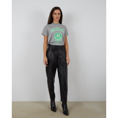 Ganni Jersey T-shirt gray green