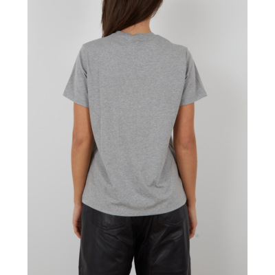 Ganni Jersey T-shirt gray green