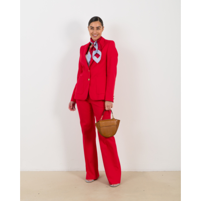 Luisa Cerano Pantalon cherry red