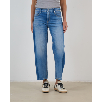 Cambio Orea Cropped O-Shape Jeans Blauw