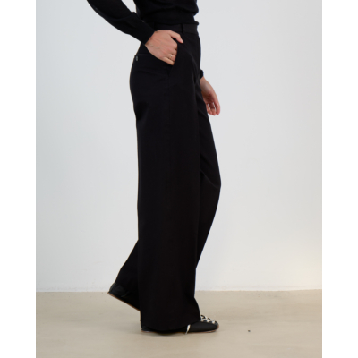 Joseph Yukio Gabardine Stretch Pantalon Zwart