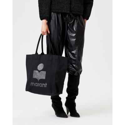 Isabel Marant Yenky Shopper Black Glitter
