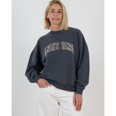 Anine Bing Miles Leopard Print Sweater Zwart