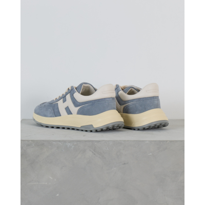 Hogan Hyperlight Suede Sneaker Denim Blauw