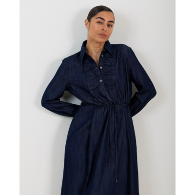 Luisa Cerano Maxi jurk denim