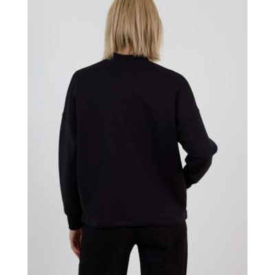 'S Max Mara  Giacca Vest in Jersey Scuba met Rits Zwart
