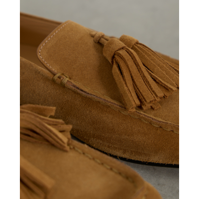 Dear Frances Drew Loafer Caramel Suede