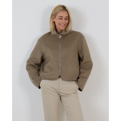 Alter Ego Gianna Mantel met Ritssluiting Groen