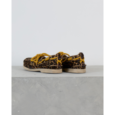 Golden Goose Cruise Loafer in Leopard Print Pony Skin