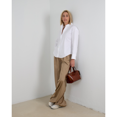 Max Mara Main Wollen Wide Leg Pantalon Camel Beige