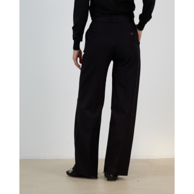 Joseph Yukio Gabardine Stretch Pantalon Zwart