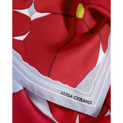 Luisa Cerano Shawl cherry printed
