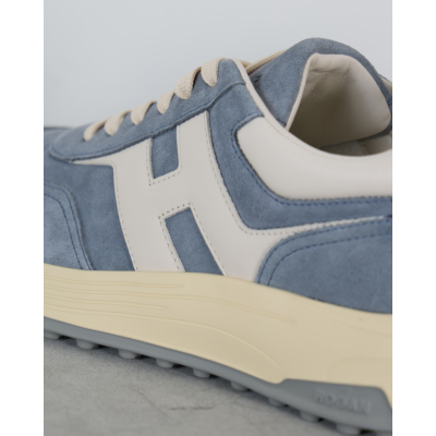 Hogan Hyperlight Suede Sneaker Denim Blauw