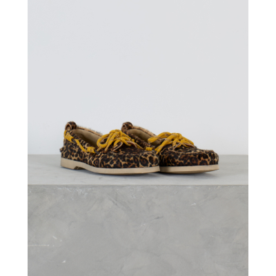 Golden Goose Cruise Loafer in Leopard Print Pony Skin