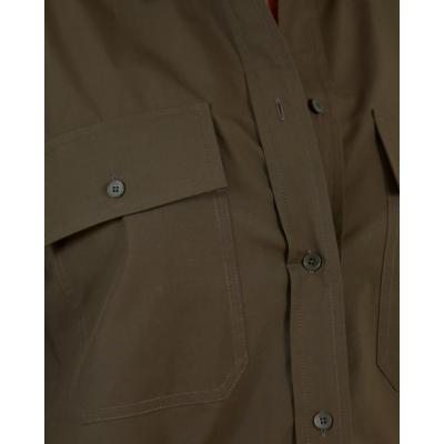 Joseph Katoenen Ranya Lange Mouwen Blouse Kaki