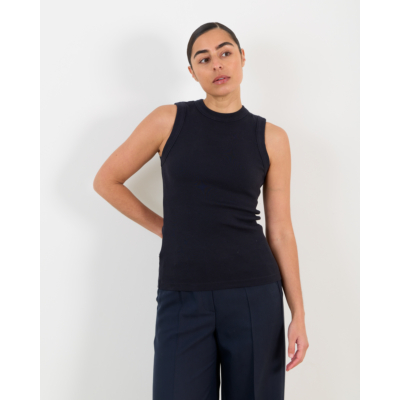 Rijp Khloe Ribbed Tanktop Navy