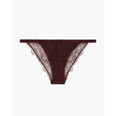 Love Stories Wild Rose Comfortable Lace Briefs Dark Brown