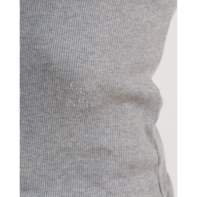 Closed Stretchy Aangesloten Hemdje Grijs