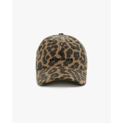 Anine Bing Jeremy Baseball Cap Leopard