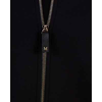 'S Max Mara  Giacca Vest in Jersey Scuba met Rits Zwart
