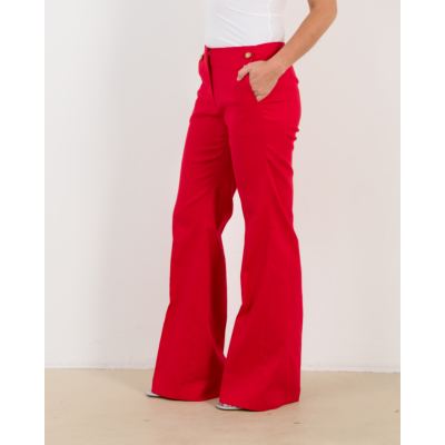 Luisa Cerano Pantalon cherry red