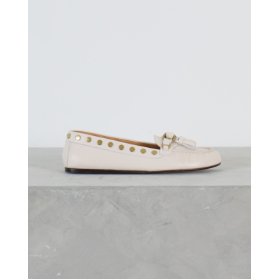 Isabel Marant Faxel Leren Loafer Off-White