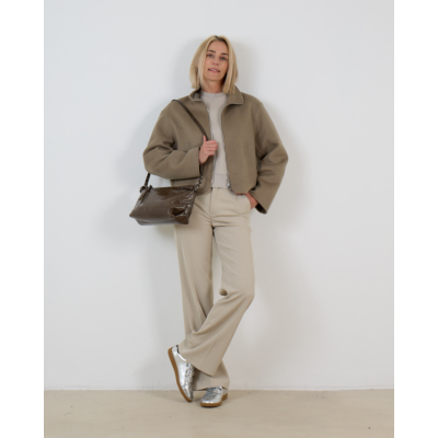 Alter Ego Gianna Mantel met Ritssluiting Groen