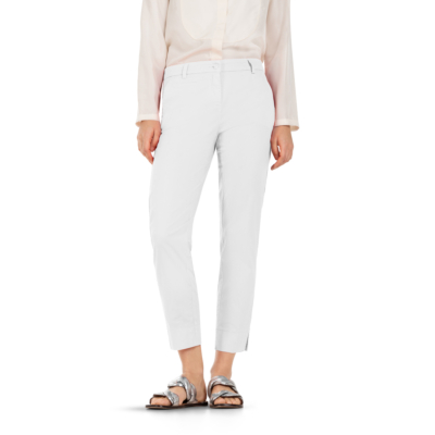 Cambio Stella Cropped Pants White
