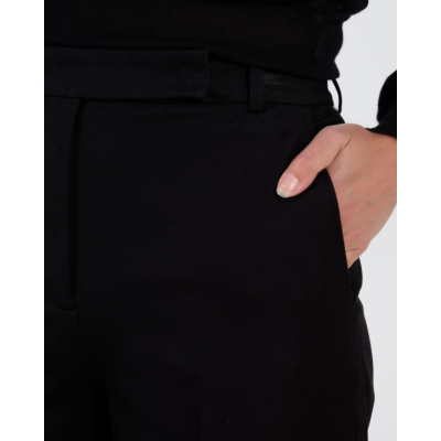Joseph Yukio Gabardine Stretch Pantalon Zwart