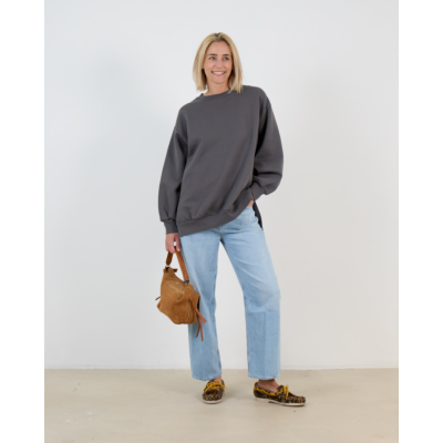 Ame Antwerp Ulla Crewneck Sweater Antraciet