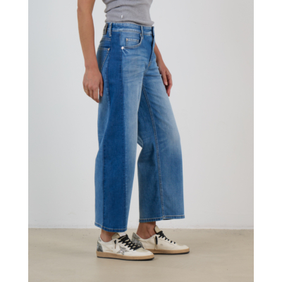 Cambio Orea Cropped O-Shape Jeans Blauw