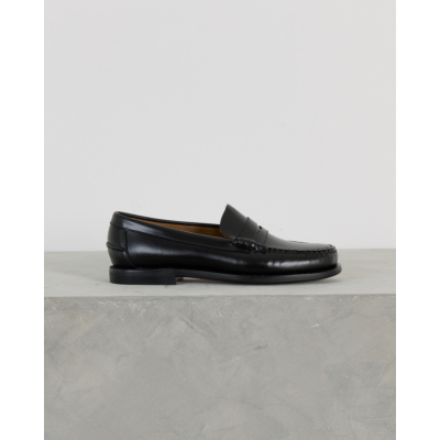 Sebago Classic Dan Leren Moccasin Loafer Zwart