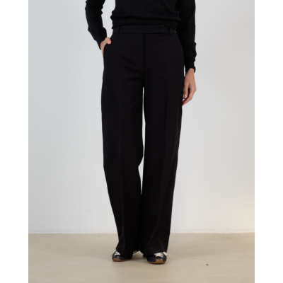 Joseph Yukio Gabardine Stretch Pantalon Zwart