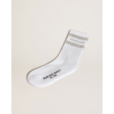 Golden Goose Socks White/Crystal