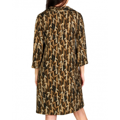 Siyu dress long sleeve khaki green