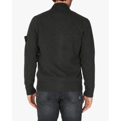 Stone Island Wool cardigan dark gray