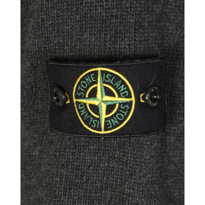 Stone Island Wool cardigan dark gray
