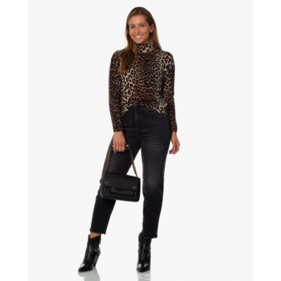 Ganni Turtleneck leopard print