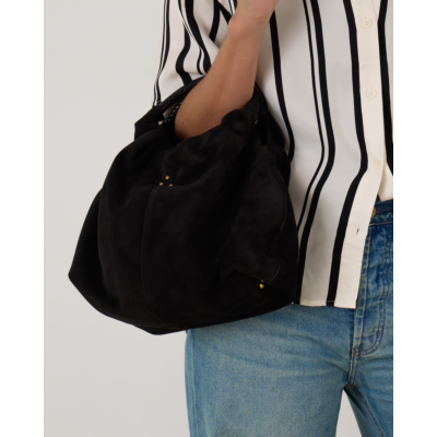 Jerome Dreyfuss Gordi M Bag Split Suede Noir