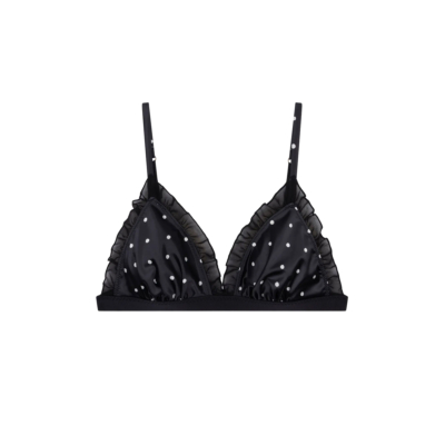 Love Stories Dots Bralette Black