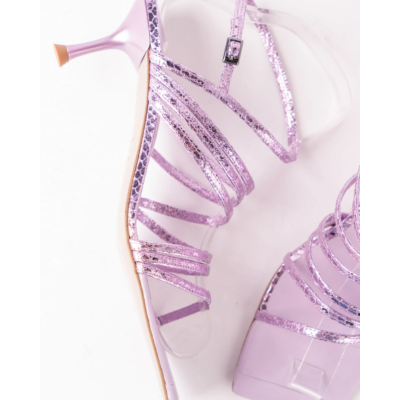 Morobé Nika heel metallic lilac