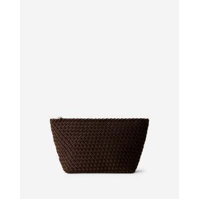 Naghedi Portofino Large Cosmetic Pouch Chocolate