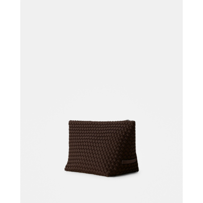 Naghedi Portofino Large Cosmetic Pouch Chocolate