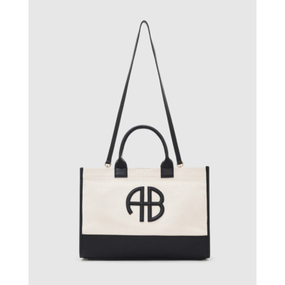 Anine Bing Medium Lara Tote Beige